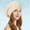 Beige, variant on Soft Knit Airy Cutout Lightweight Slouchy Crochet Beret Hat French Women Winter