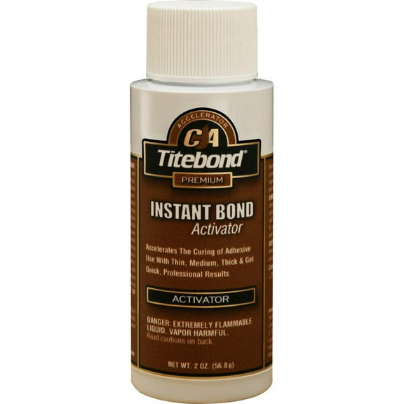 Titebond, Instant Bond Activator, 2 oz Net Content, Spray Bottle Container, Liquid Form, Clear
