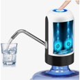 thumbnail image 2 of Bomba dispensadora de agua de 5 galones para el hogar, oficina, Camping, viajes y emergencia, carga USB, eléctrica, automática, blanco/negro, 2 of 4