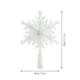 thumbnail image 3 of Sparkling Christmas Plastic LED Illuminated Christmas Tree with Glittering Snowflake and Star Tree Topper Creating A Magical Holiday, 3 of 3