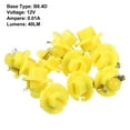 thumbnail image 6 of 10pcs DC 12V T5 B8.4D LED Lights Dashboard Light Yellow for Car Internal, 6 of 6