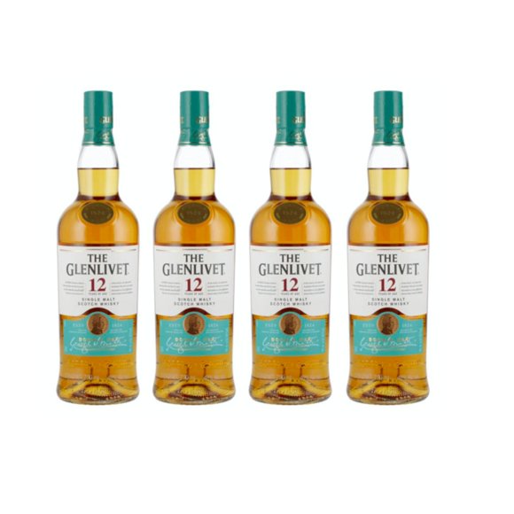 Pack de 4 Whisky The Glenlivet 12 Años 750 ml The Glenlivet 12 Años