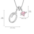 thumbnail image 2 of DAMAI Sliver 3-Layering Initial A-Z Letter Pendant Necklaces, 26 Letters and Hearts Pendant, Personalized Heart Dainty Birthday Necklace Gifts for Women, 2 of 5