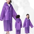 thumbnail image 5 of Kids Rain Raincoat For Girls Boys Reusable EVA Clear Portable Rain Coats Lightweight Jackets With Hood, 5 of 5