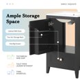 thumbnail image 4 of 20" Bathroom Vanity with Sink & 1 Drawer, Real Wooden Bathroom Storage Cabinet with 1 Soft Closing Door & Storage Rack, Black, 4 of 9
