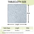 thumbnail image 2 of Math Equations Grid Notes Pattern Square Fitted Tablecloth with Elastic Edge,Square Table Cover,Washable Elastic Table Cover for Home Kitchen Party Decor 34"x34", 2 of 6