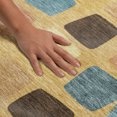 thumbnail image 3 of Addison Rugs Mayfield Premium Machine Washable Transitional Squares Gold Round Rug, 8' x 8', 3 of 8