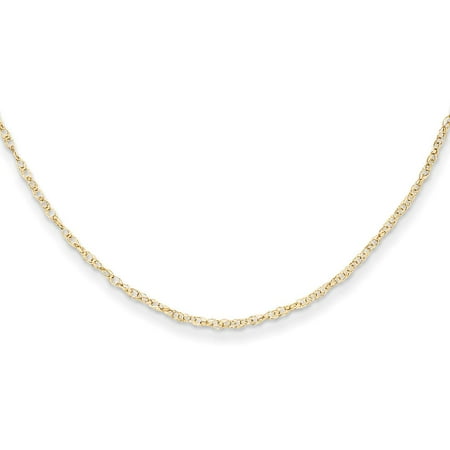 14K Gold Rope Chain Childrens Necklace Jewelry 13"