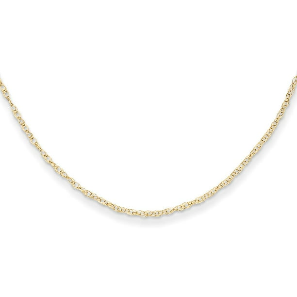 FindingKing 14K Gold Rope Chain Childrens Necklace Jewelry 13