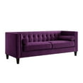 thumbnail image 3 of Posh Living Phoenix Button Tufted Velvet Sofa in Purple, 3 of 8