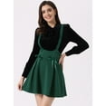 thumbnail image 2 of DARING DIVA Women's High Waist Brace Lace Mini Suspender Skirt M Dark Green, 2 of 6