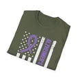 thumbnail image 4 of Alzheimer's Awareness Month USA Flag Purple Ribbon TShirt, 4 of 4