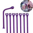 thumbnail image 1 of Silicone Dishwasher Stemware Holder 8-Piece Set for Wine Glasses, Adjustable Clasp & Flexible Protectors, BPA-Free, 1 of 5