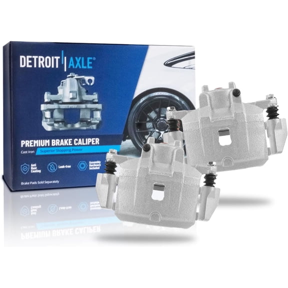 Detroit Axle - 2pc Front Brake Calipers for Mitsubishi Eclipse Galant Chrysler Sebring Dodge Stratus Disc Brake Calipers with Brackets Replacement Brake Calipers Assembly