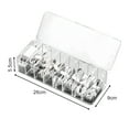 thumbnail image 5 of SPRING PARK Plastic Cable Management Box, Clear Power Cord Organizer with Compartments, Electronics Organizer for Office, Home Use, Desk Accessories Storage for Stationery Supplies, 5 of 7