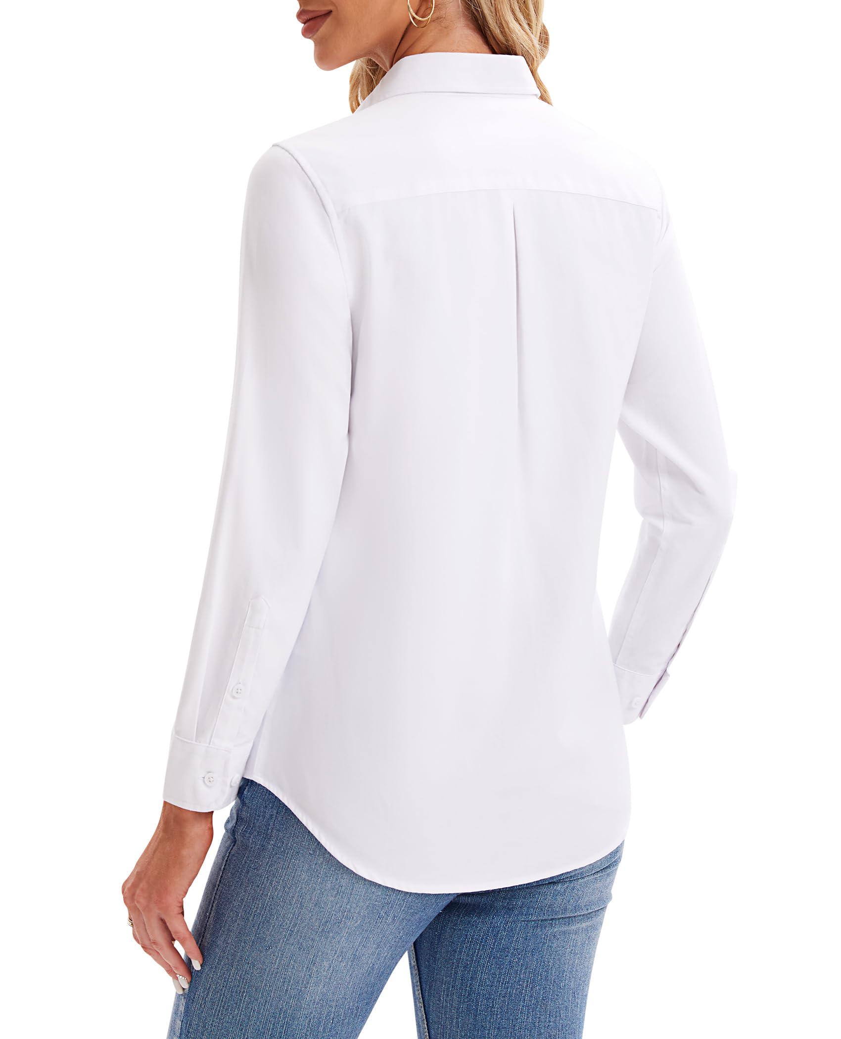 Vividaire Women's Oxford Cotton Button-Down Shirt photo 3