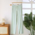 thumbnail image 2 of Women's Pajama Pants, Soft Modal Cotton Blend, Tie Waist with Side Pockets, Printed Full Length Loungewear, Casual Home and Outdoor | TruHer,Green L, 2 of 7
