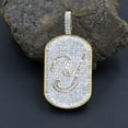 thumbnail image 3 of Mens 14K Gold Finish Baguette/Round Cut Simulated Diamond Initial Letters Alphabet " Y " Pendent Charm 2'', 3 of 5