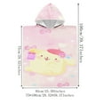 thumbnail image 5 of Pompompurin Hooded Beach Towel Poncho for Kid Girls Toddlers Boys Bath Pool Swim Cover-ups Swimwear Soft Lightweight Microfiber, 5 of 6