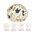 thumbnail image 6 of KLL Cartoon Chickens Pattern Shower Cap & Bath Cap for Women,Reversible Oversized Waterproof Shower Caps for all Hair Lengths,Elastic Reusable Bathing Hair Cap, 6 of 7