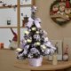 thumbnail image 5 of Decoraciones Del Árbol de Navidad, Nieve Flocada Bisagrada Artificial Mini Árbol de Navidad Falso Abeto Completo para el Hogar,Luces Del Árbol de Navidad para la Decoración de la Fiesta de la Oficina, 5 of 6