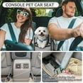 thumbnail image 3 of PETSFIT Multipurpose Center Console Dog Car Seat, Airline Approved Dog Car Carrier with Safety Tether and Pockets, Portable Cat Car Seat, Dog Car Seats for Small Dogs, Cats Up to 9 LBS (Deep Grey), 3 of 10