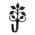 thumbnail image 2 of Village Wrought Iron WH-109-S Leaf Fan Wall Hook Small - Black, 2 of 3