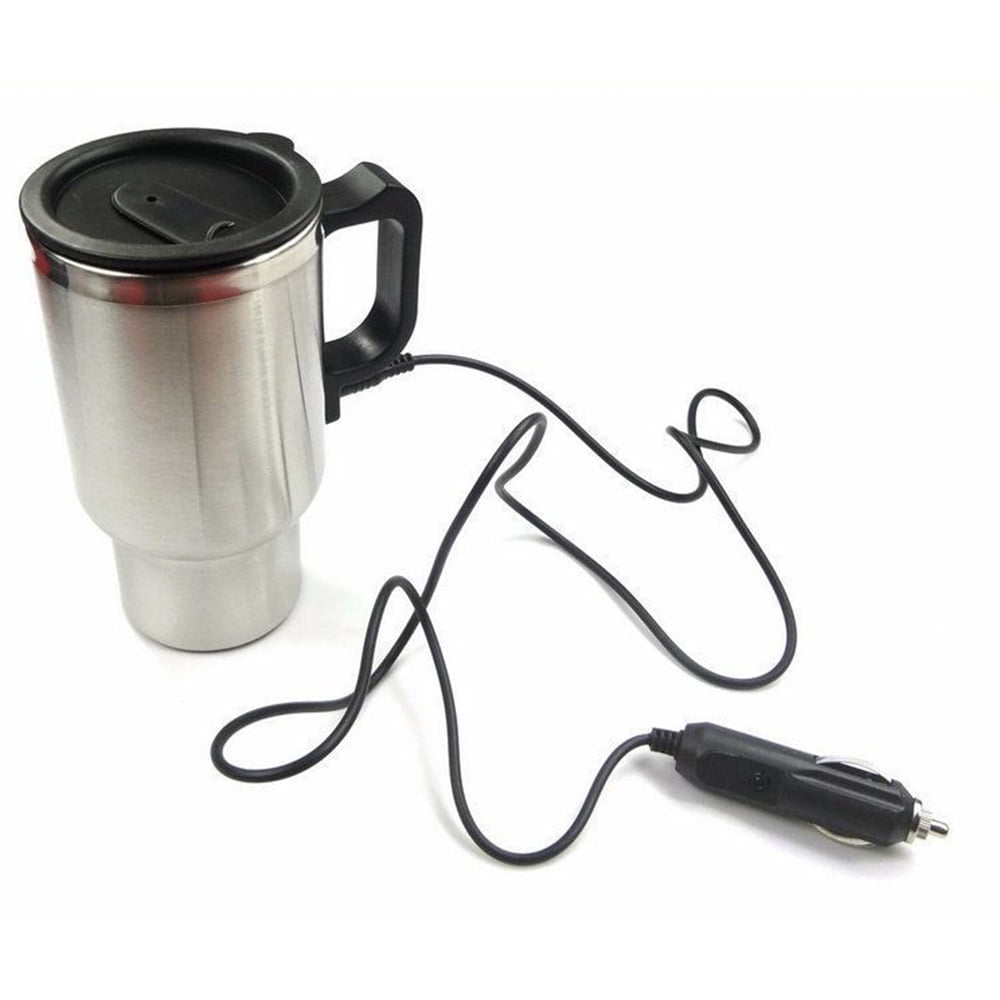Smart Temperature Control Travel Coffee Mug Warmer 12/24V Portable Electric Car  Heating Cup Travel Cup 304 Stainless Steel 450ml Car Water Bottle Easy to  Clean Can heat Coffee, Tea, Milk, etc. 