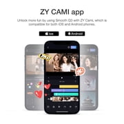 ZHIYUN Smooth Q3 Combo Package [Official ] Phone Gimbal 3-Axis Flexible Smartphone Handheld Stabilizer Gray with Fill Light for iPhone