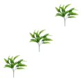 thumbnail image 3 of Matsuzay Flores artificiales verdes fáciles de limpiar para interiores o exteriores Plantas artificiales elegantes Ancho 21 Gran hoja persa Type1 NO1, 3 of 6