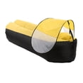 thumbnail image 1 of Canapé Gonflable d'Extérieur, Causeuse Gonflable Portable, Sofa Pneumatique pour Camping et Randonnée, Noir Plus Jaune, Canapé Gonflable, Fauteuil Gonflable, 1 of 5