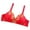 Red, variant on Gyexs Women's Embroidered Thin No Underwire Bra Breathable Beauty Back Chest Gathering Support Comfort, Light Pink, Size 40