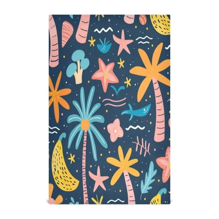 

Kitchen Towel 28x18 Inches x1，Plate Towel Decorative Towel Napkin Tea Towel Tea Towels For Kitchen Dish Cloths & Dish Towels Coconut Palm