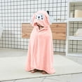 thumbnail image 2 of LIIPEE Cartoon Hooded Bathrobes For Boys Warm Comfortable Cover Up Robes Kids Cute Loose Breathable Bath Towel Robe,1-5 Years, 2 of 9