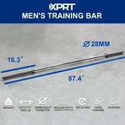 XPRT Fitness 20KG Olympic Multifunctional Weight Bar Weightlifting Deadlifting Powerlifting Rated 1500lb, Hard Chrome Coated