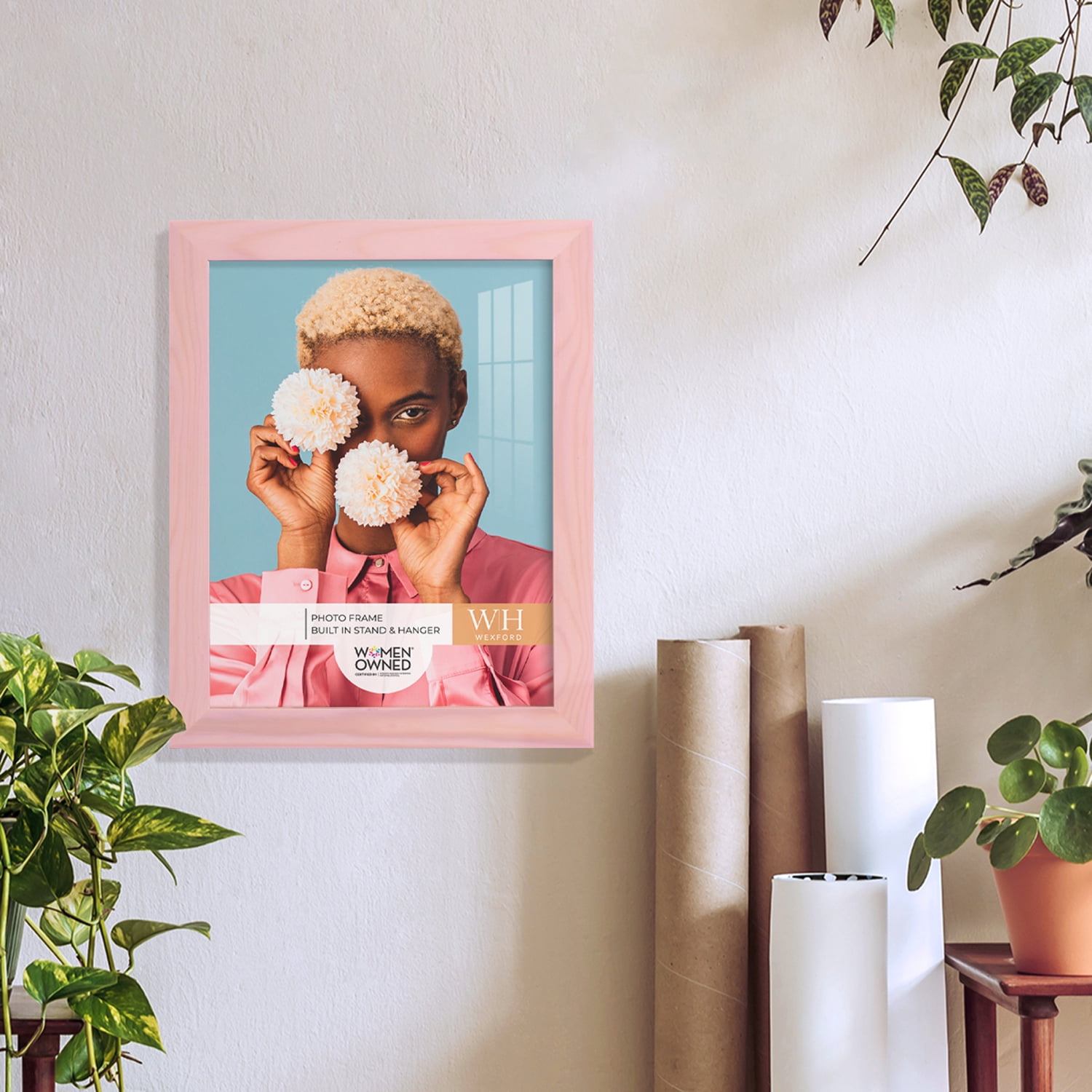 Woodgrain 8 in. x 10 in. Sunset Pink Picture Frame (Set of 2)