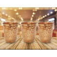 thumbnail image 2 of Set Of 3 Pure Copper Glass 100% Copper Mug Copper Tumbler Health Benefits Drink Copper Mug for drinking, 2 of 4