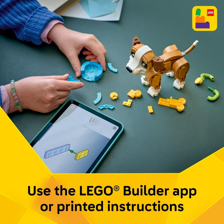 LEGO Creator 3 in 1 Cute Animals: Playful Puppy Dog Building Toy