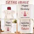thumbnail image 4 of Funny Birthday Gifts Wine Bag - Happy Birthday Wine Bottle Gift Bags with Drawstring, 18th 21st 30th 40th 50th Birthday Present for Women Coworker Friends Family, 4 of 7