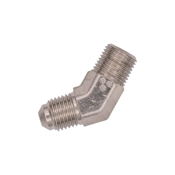 Flo Supply 1/8" NPT x 3AN 45 Degree Fitting - Male /Male