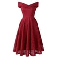 thumbnail image 2 of Njagoc3 Womens Sleeveless Off - Shoulder Fit & Flare Dress, A - Line Formal Gown, Date Night & Celebration Wear, 2 of 6
