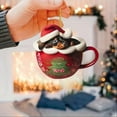 thumbnail image 1 of Border Product Christmas Dog Car Hanger Christmas Decoration Car Hanger Home Hanger, 1 of 1