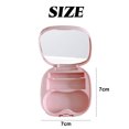 thumbnail image 3 of 1 Uds caja cuadrada de color sólido caja de pupila de belleza portátil caja doble estuche para gafas de contacto simple y diy, 3 of 6