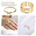 thumbnail image 2 of FENGGUIQU 2Ud Anillos Decorativos En Cobre Dorado Para Estilo Simple Y Moderno, 2 of 7