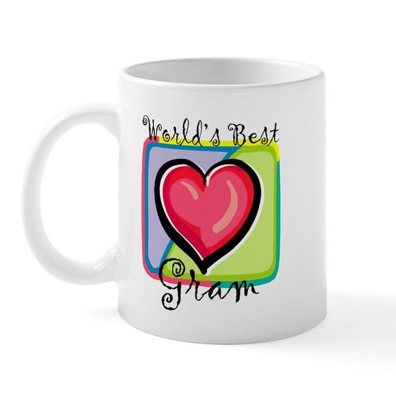 CafePress - World's Best Gram Mug - 11 oz Ceramic Mug - Novelty Coffee Tea Cup