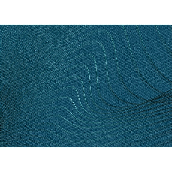 Ahgly Company Indoor Rectangle Patterned Bright Navy Blue Area Rugs, 3' x 5'