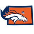 thumbnail image 1 of Siskiyou Sports Nfl Fan Shop Denver Broncos Home State Calcomanía Talla Única Color Del Equipo, 1 of 2