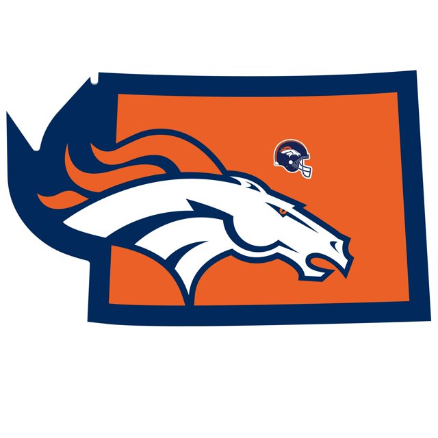 Siskiyou Sports Nfl Fan Shop Denver Broncos Home State Calcomanía Talla Única Color Del Equipo