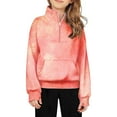 thumbnail image 2 of Girls Half Zip Sweatshirt Quarter Zip Pullover Sweatshirts Fall Clothes with Pocket for Teen Girls Girls plus Size Clothes Teens Hooded Sweatshirt Toddler Hoodie Zipper Boys Large Hoodie Sweatshirt, 2 of 4
