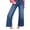 Dark Blue, variant on Women's Wide Leg Jeans Trendy High Waist Stretchy Straight Leg Baggy Loose Denim Ankle Pants with Big Pockets (Plus Sizes Available)